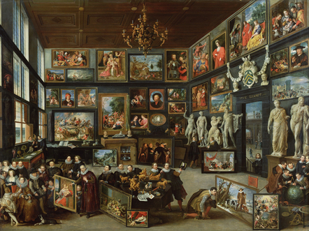 Willem van Haecht, The Gallery of Cornelis van der Geest, 1628, Antwerp, Rubenshuis 17th century painting